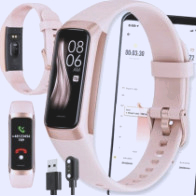 Smartband Active Band SMARTWATCH WATCH ZEGAREK ZŁOTY C60 Opaska FIT SMARTBAND Pulsometr iOS ANDROID AMOLED PULS - Smartbandy - Active Band